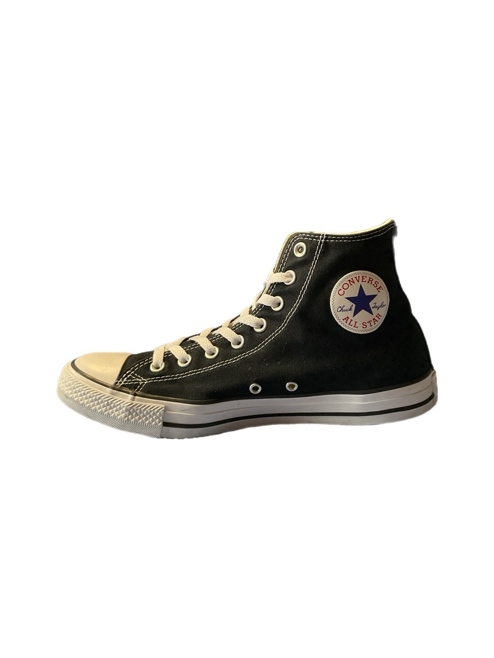 Converse Chuck Taylor All Star Shoes Mens 10 Black Hi Tops Casual Skater M9160 - Picture 5 of 16